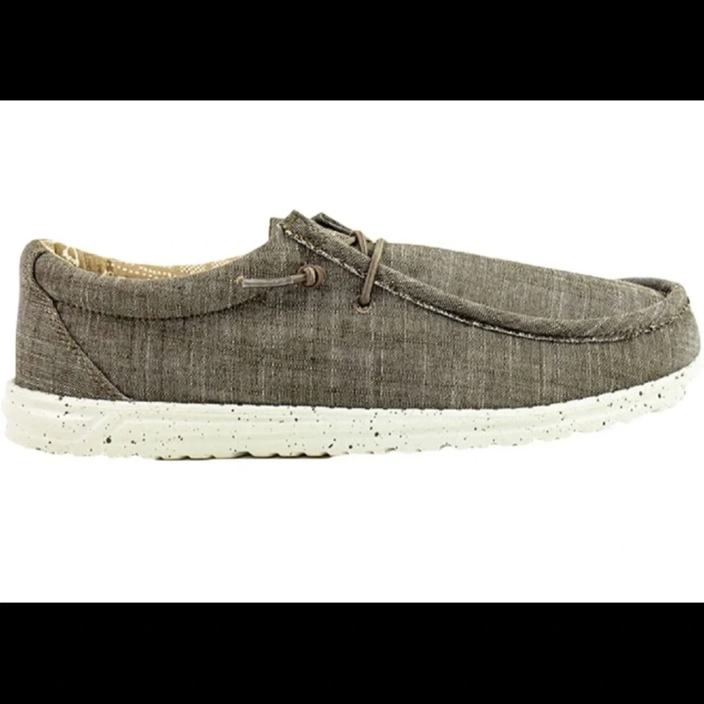 CREVO RONNIE CANVAS BOAT SHOE FLEXIBLE SIZE 10 GRAY
